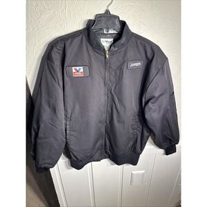 Valvoline Quilted Lining Black Work Jacket Men's XL UniWear W/name Attached ✅pic